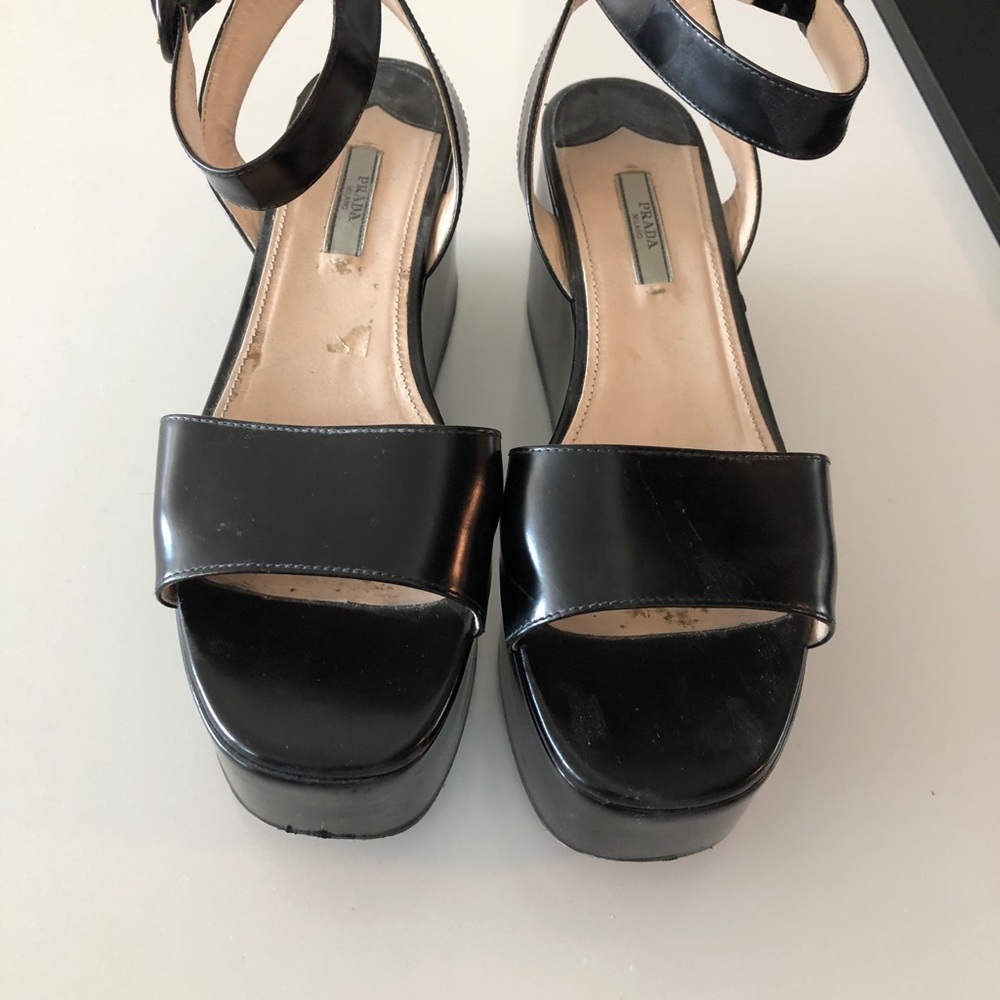 Prada ankle strap shoes